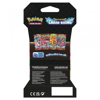 Pokemon Mega Evolution: Chaos Rising Sleeved Booster kortų papildymo pakuotė 1 vnt.